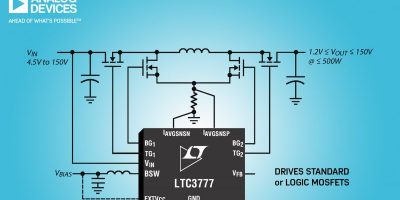 Synchronous four-switch buck-boost controller suits transport and medical use