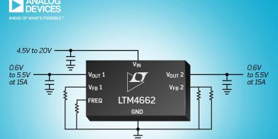 Regulator has stacked inductor for efficiency and thermal performance