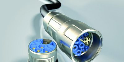 Power connector combines high current capacity with environmental protection