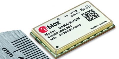 u-blox introduces “world’s smallest” LTE Cat M1 and NB-IoT multimode module