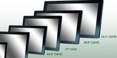 Industrial monitor series has six display sizes