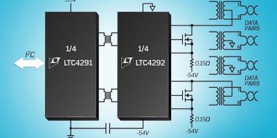 Power sourcing equipment controller chipset delivers up to 71.3W