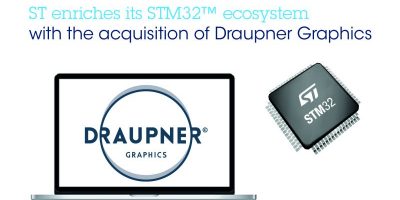 STMicroelectronics Acquires Graphical User Interface Software Specialist Draupner Graphics
