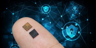 Microcontroller offers robust security in half the package size