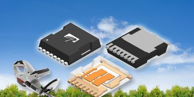 Package with clip cuts size of high-current power transistor