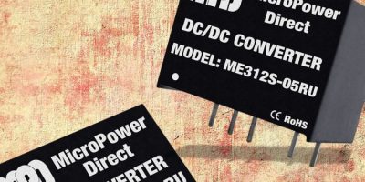 DC/DC converter series take up minimum board space