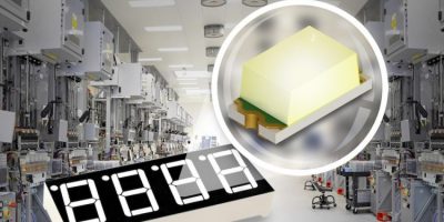 White chip LED improves industrial displays