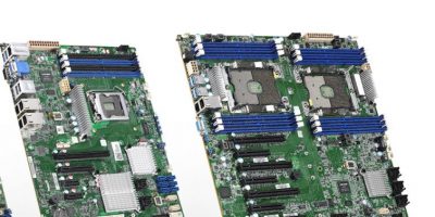 Server motherboards are powered by Intel Xeon processors