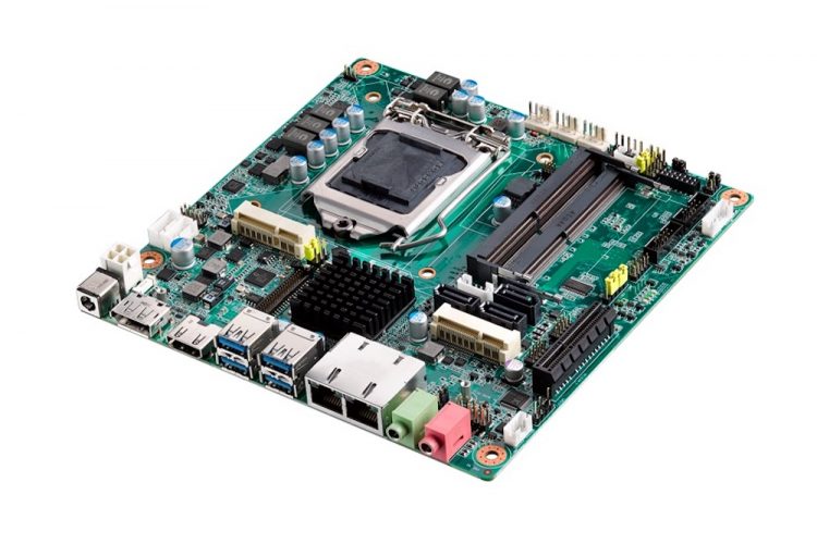 Thin MiniITX motherboard supports 8th gen Intel Core processors