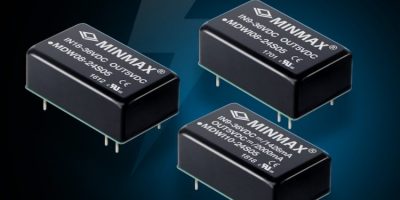 DC/DC converters save space in 6.0, 8.0 and 10W applications