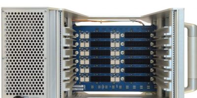 OpenVPX chassis combines optical and RF connectors