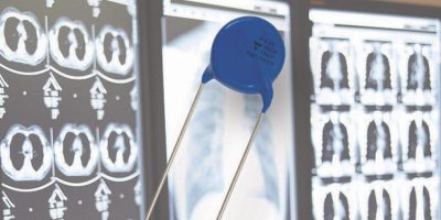 Radial-leaded ceramic disc capacitors save space in HV scanning
