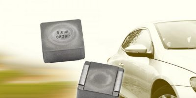 Automotive-grade IHLP inductor operates up to +180 degrees C