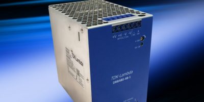 DIN rail power supply provides additional space for other rails