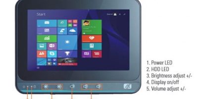 Fanless touch panel computer installs HMI in tight spaces
