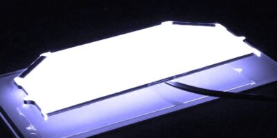 Moulded backlight reduces set-up costs