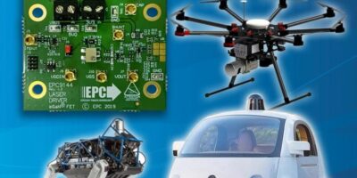 Demonstration board drives eGaN FETs for ToF and lidar systems