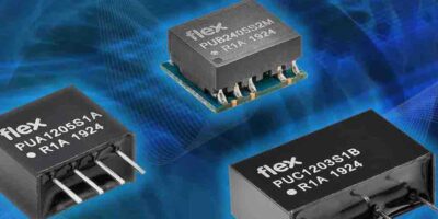 Miniature DC/DC converters have up to 6,000V isolation for industrial applications