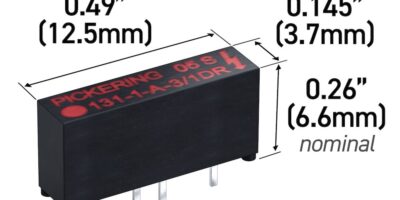 Pickering Electronics excels in miniaturisation with Series 131 reed relay