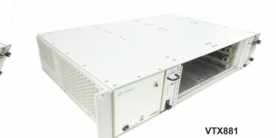 2U VPX chassis has support for rear transmission modules
