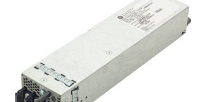DC input, hot swappable power supply is compact