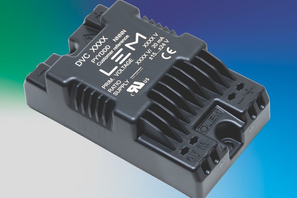 Voltage sensors are compact and meet rail requirements