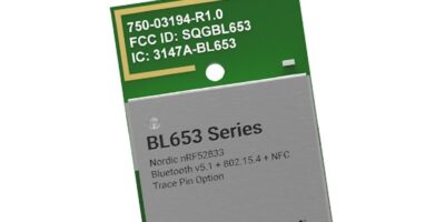Mouser offers Laird Connectivity’s modules for long range Bluetooth