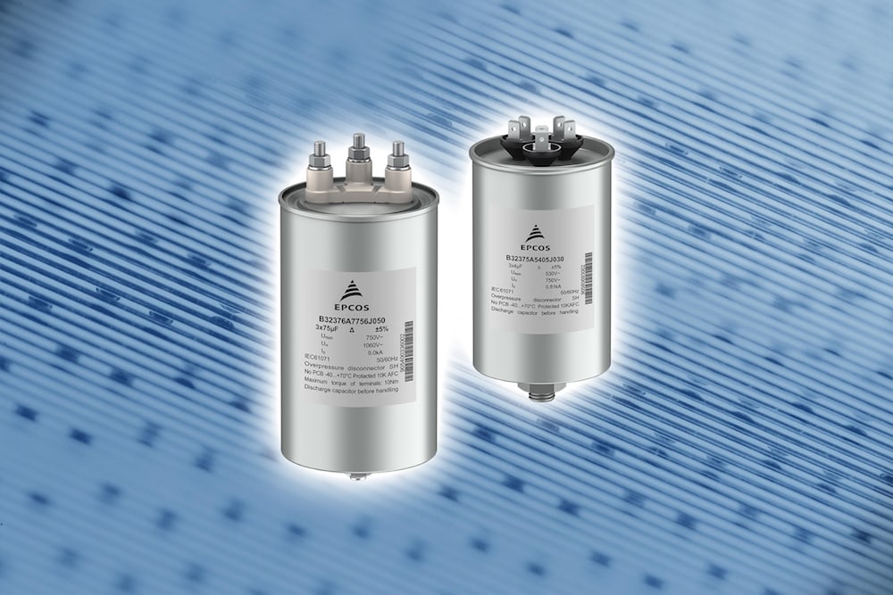 Threephase ACfilter capacitors are easy to install, says TDK Softei