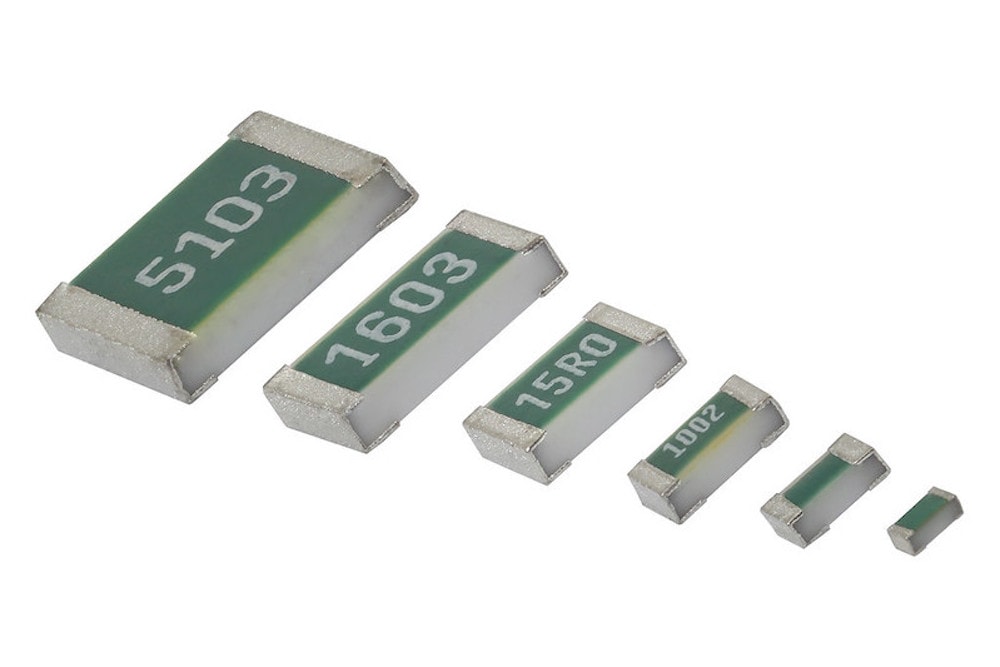 Thin film flat chip resistors save space in 0201 case size