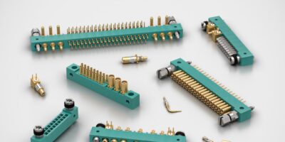 Two-part PCB connectors are rugged for mil-aero systems