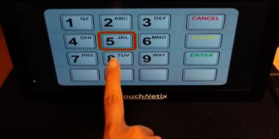 Touchless interface enhances hygiene levels for multi-user screens