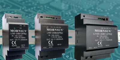 Relec introduces Mornsun’s compact DIN rail power supplies