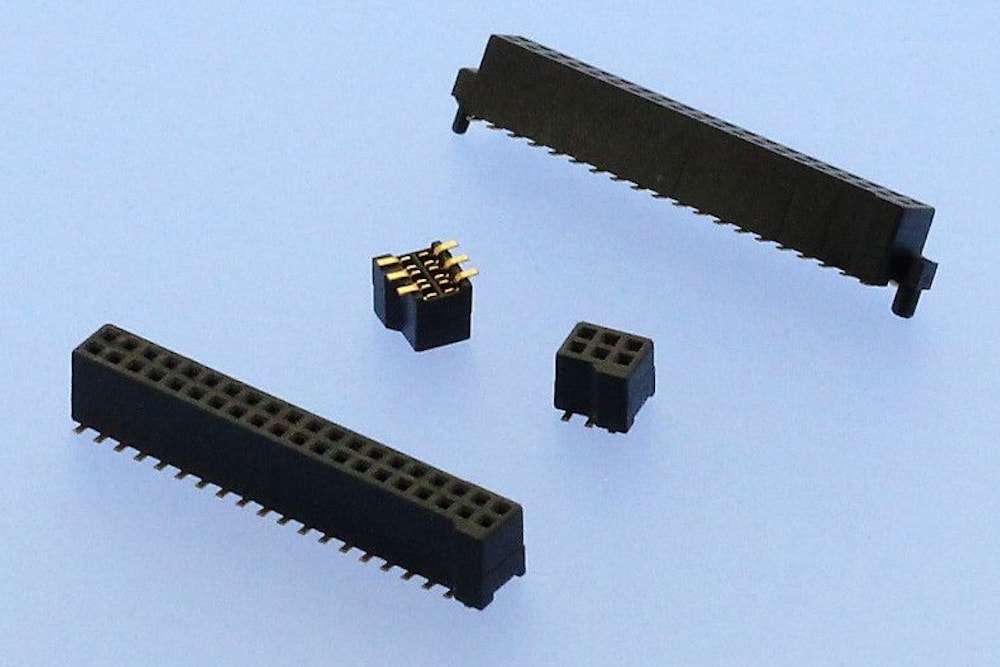 Surface mount female headers reduce PCB height Global