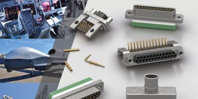 Souriau miniature, high-density rectangular connectors save weight and space