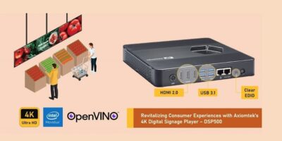 4K digital signage player supports multiple displays for video walls