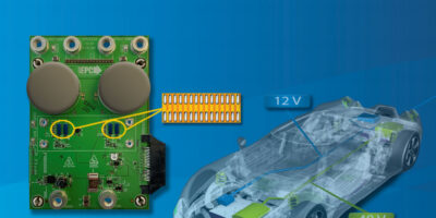 DC/DC demonstration board is scalable for efficient hybrid vehicles