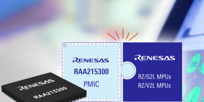 PMIC complements RZ/G2L and V2L processors for AI