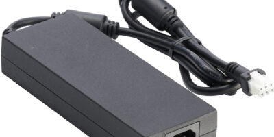 Compact 250W GaN FET AC/DC power adapter meets ITE 62368-1 standards