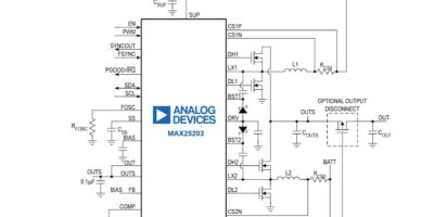 Automotive boost controller regulates Class D audio and saves PCB space 