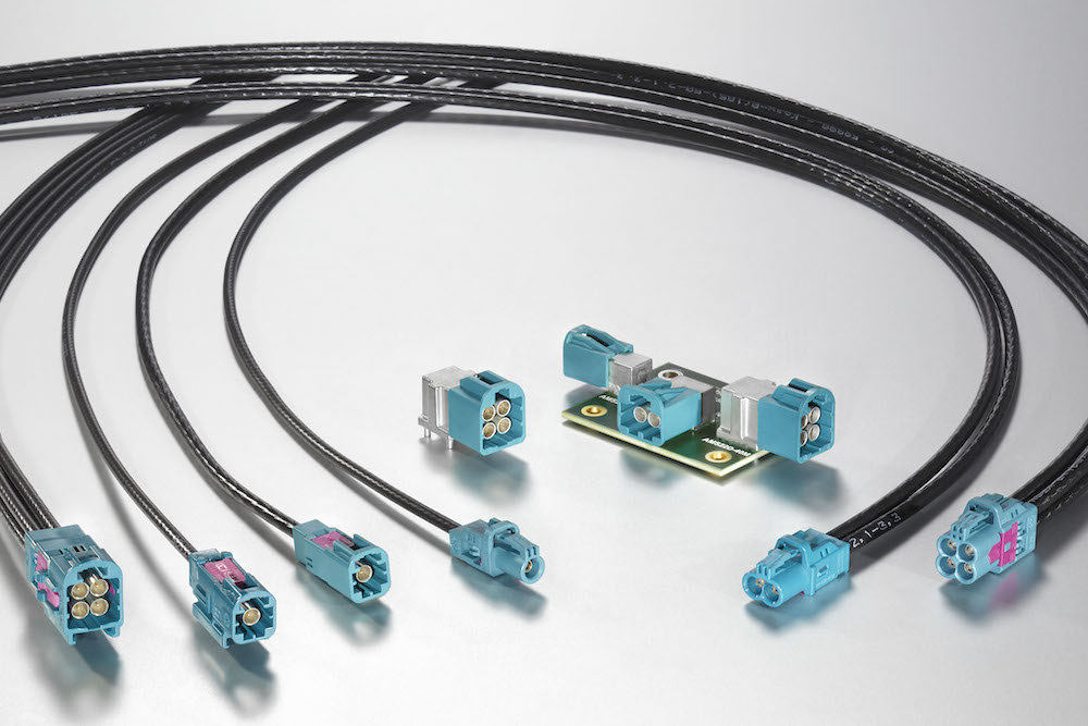 Minicoax connectors save space in automotive Global