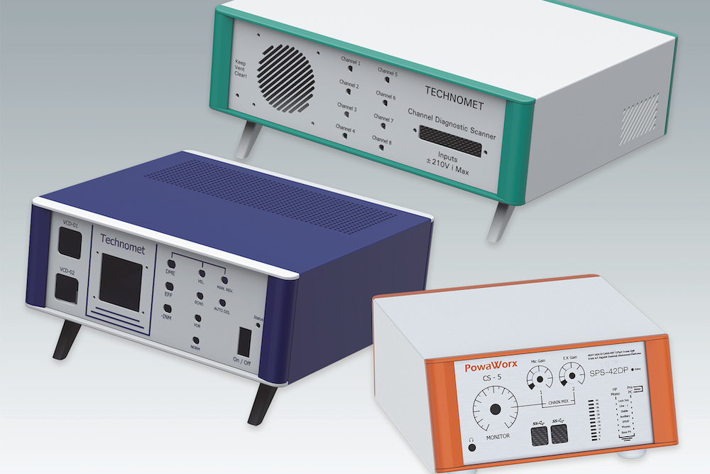 Instrument enclosures are available in custom colours even in low