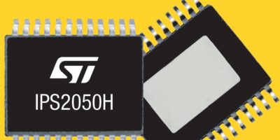 Dual high-side switches allow two programmable current limit values