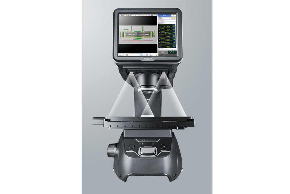 Keyence adds automated, submicron image dimension measurement system