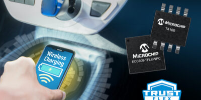 Secure storage subsystem by Microchip enables Qi 1.3 wireless charging