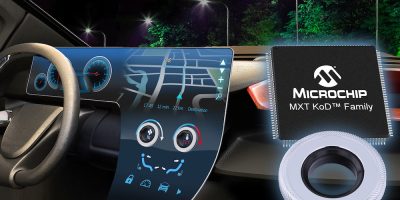 Microchip offers maXTouch Knob on Display touch controller for vehicles