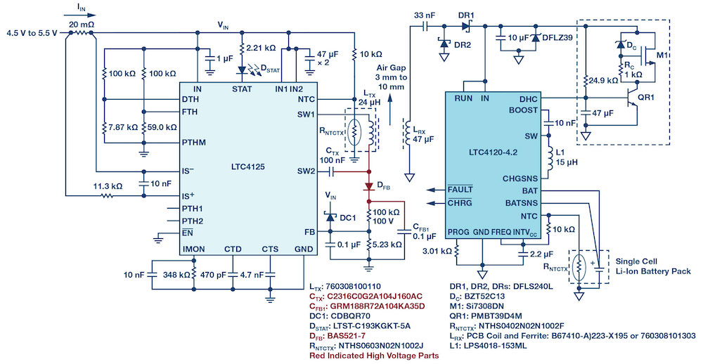 Monolithic full bridge autoresonant transmitter IC simplifies wireless
