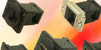 Right angle FeedThrough connector offers more access to enclosures and panels
