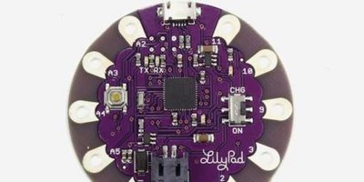 Arduino board can be sewn into fabric for e-textiles