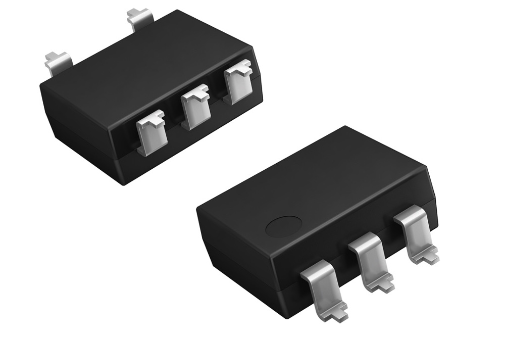 PhotoMOS relay in DIP5 package extends load voltage for stability