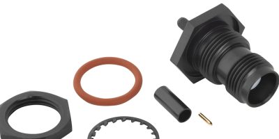 Amphenol offers non-reflective black plated RF interconnect option